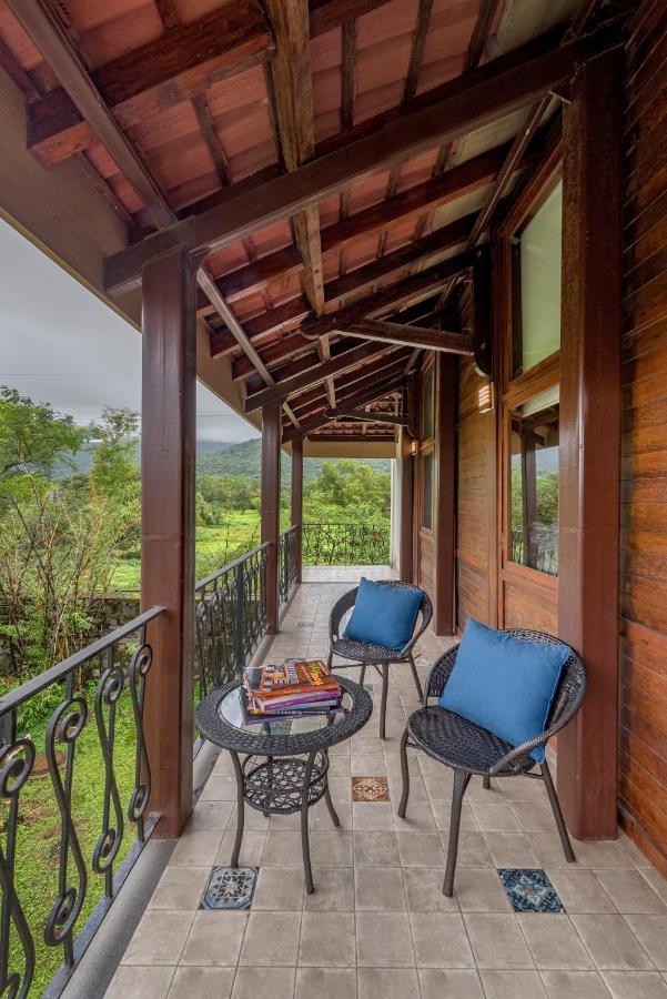 Saffronstays Boulevard Loghouse - A Wooden Chalet Amidst Nature Kārli Esterno foto