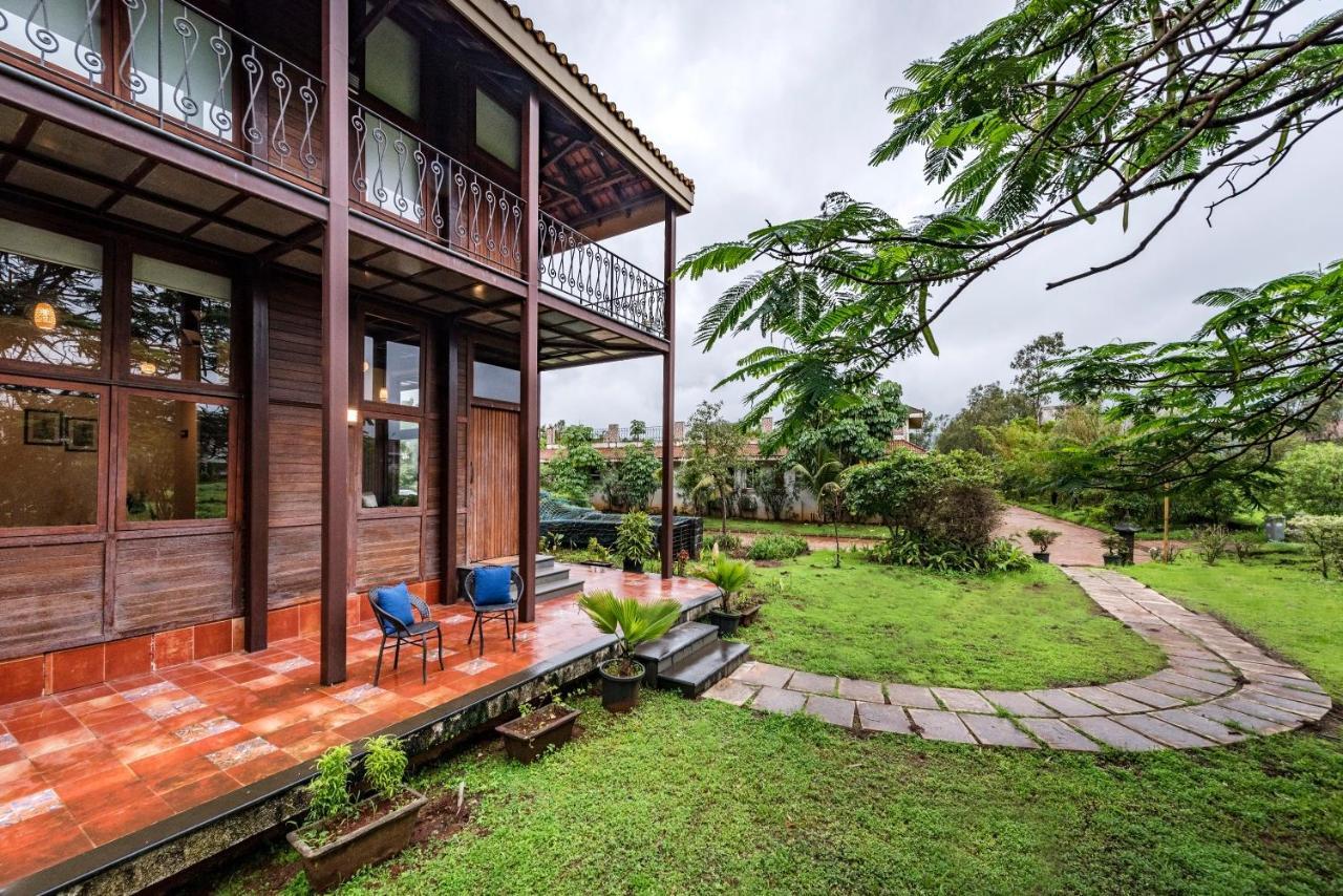 Saffronstays Boulevard Loghouse - A Wooden Chalet Amidst Nature Kārli Esterno foto